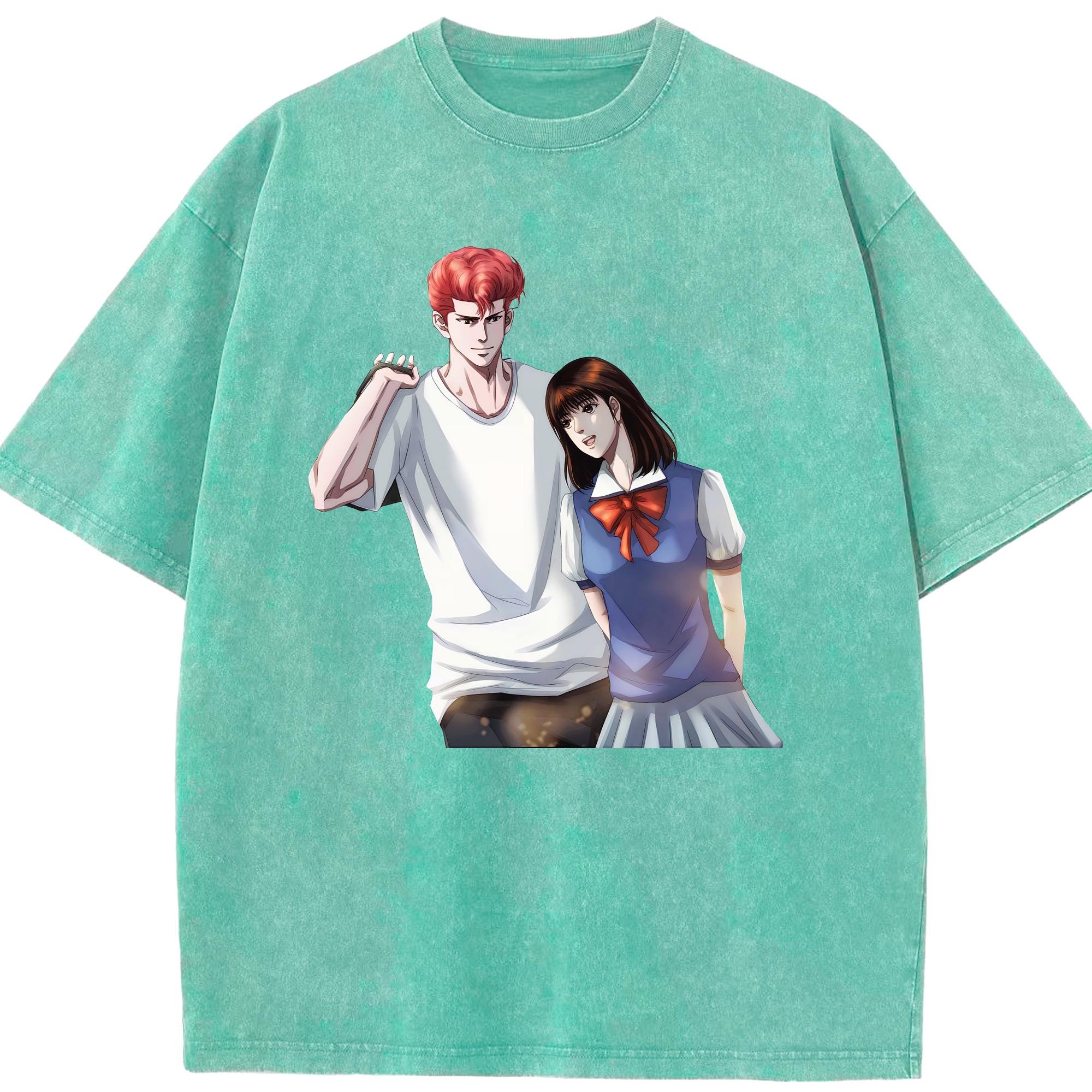 （画像用） SLAM DUNK／スラムダンク 綿100% ヴィンテージ風 半袖Tシャツ（フロントプリント）